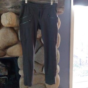 Athleta Ponte Twill Moto Olive Green